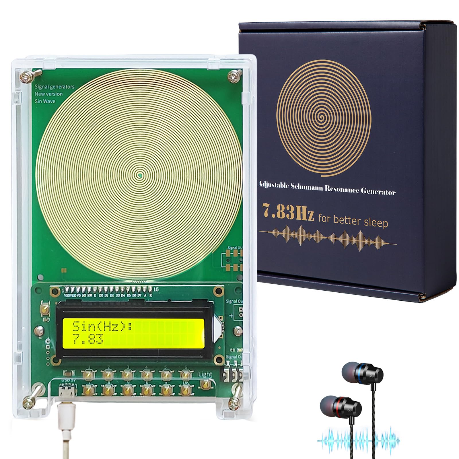 サーマン Amazon.com: 7.83Hz Schumann Resonance Generator, Adjustable Sine