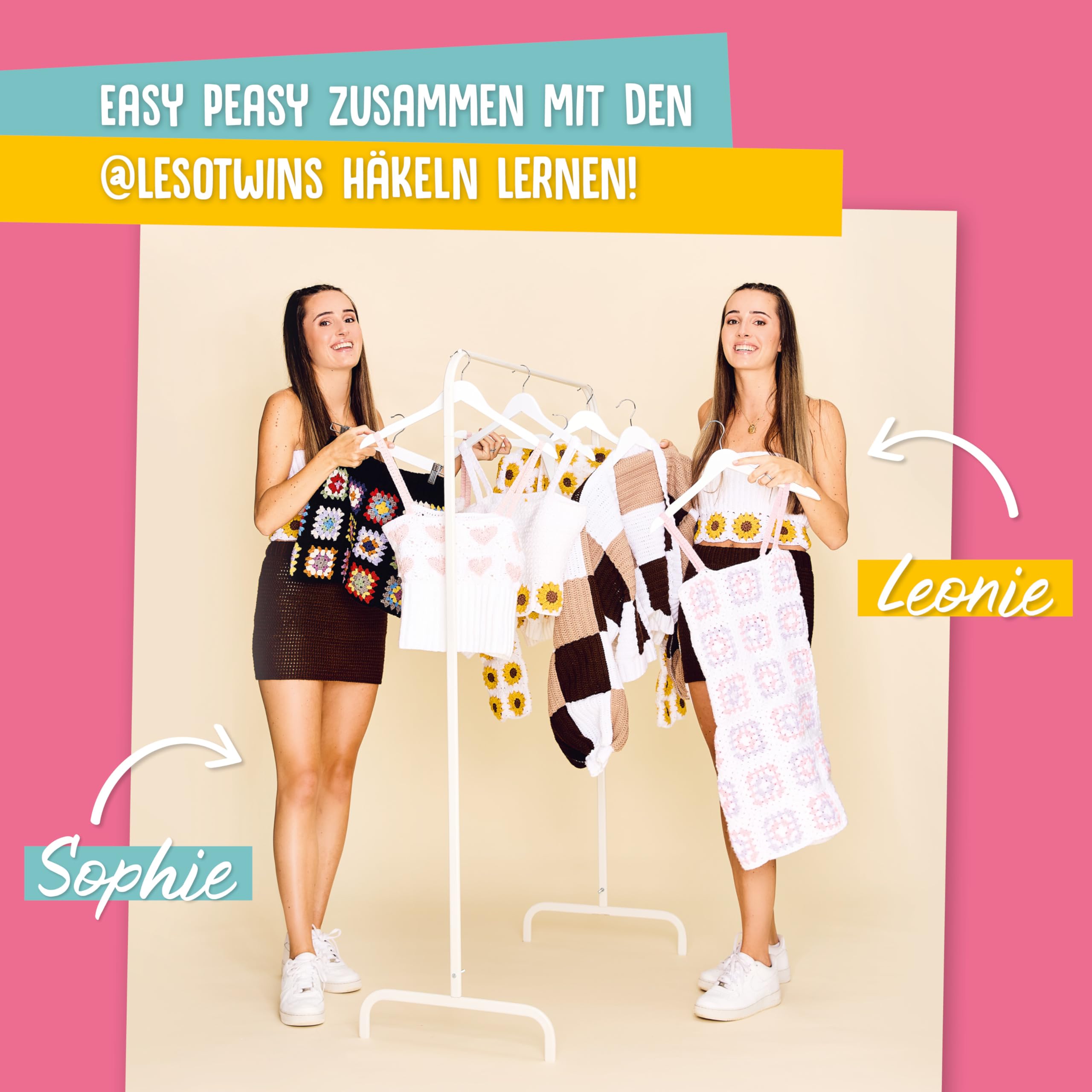 Häkeln lernen mit den @lesotwins: Zusammen mit Leonie & Sophie kannst auch DU häkeln!