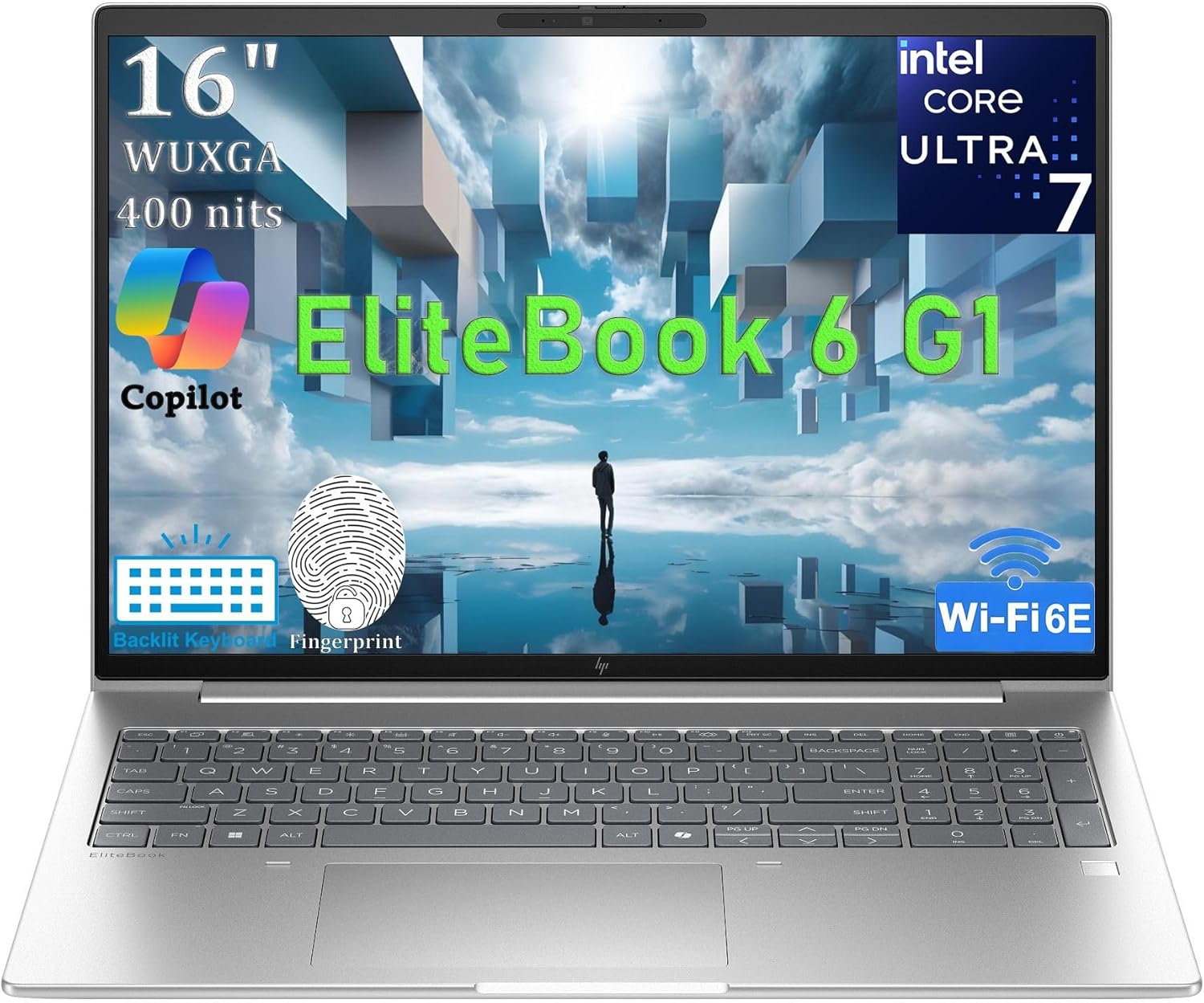 HP EliteBook 6 G1i Laptop Computer for Business, Next Gen of Elitebook 660, Intel Ultra 7 255U, 16″ FHD+, 32GB DDR5 RAM, 2TB PCIe SSD, WiFi 6E, Backlit Keyboard, Fingerprint Reader, Windows 11 Pro