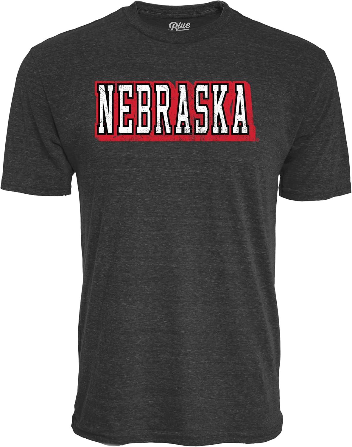 Blue 84 NCAA Unisex-Adult NCAA Officially Licensed Tri-Blend T-Shirt Vintage Prominent Black