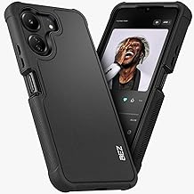 BEZ Redmi 13C Shockproof Case, Heavy Duty Military Grade Dustproof Durable Non-Slip Protective Cover for Xiaomi Redmi 13C, Black