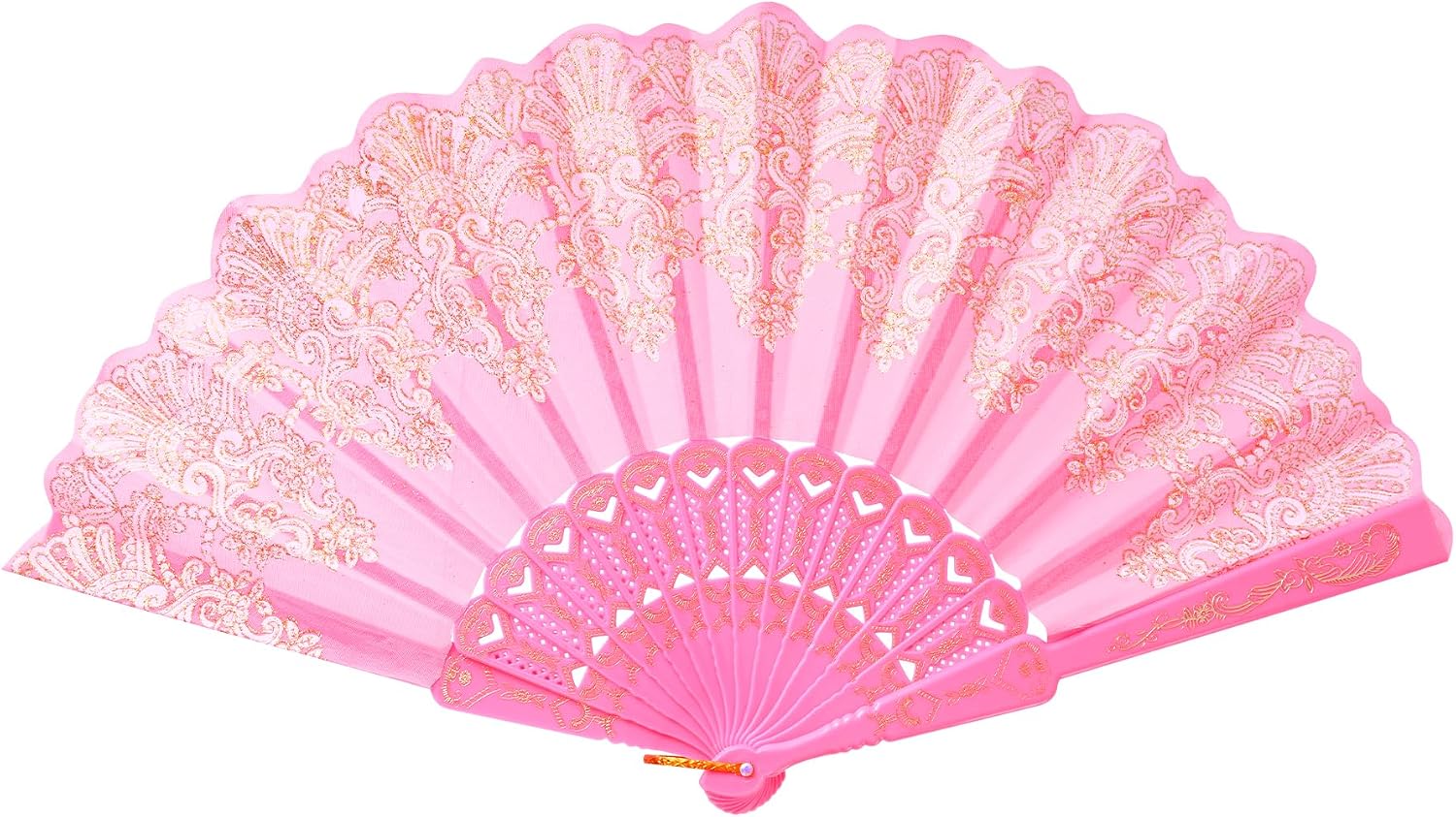 choyaxo Folding Hand Fan Handheld Chinese Folding Fan for Women Wedding Decoration Dancing Party