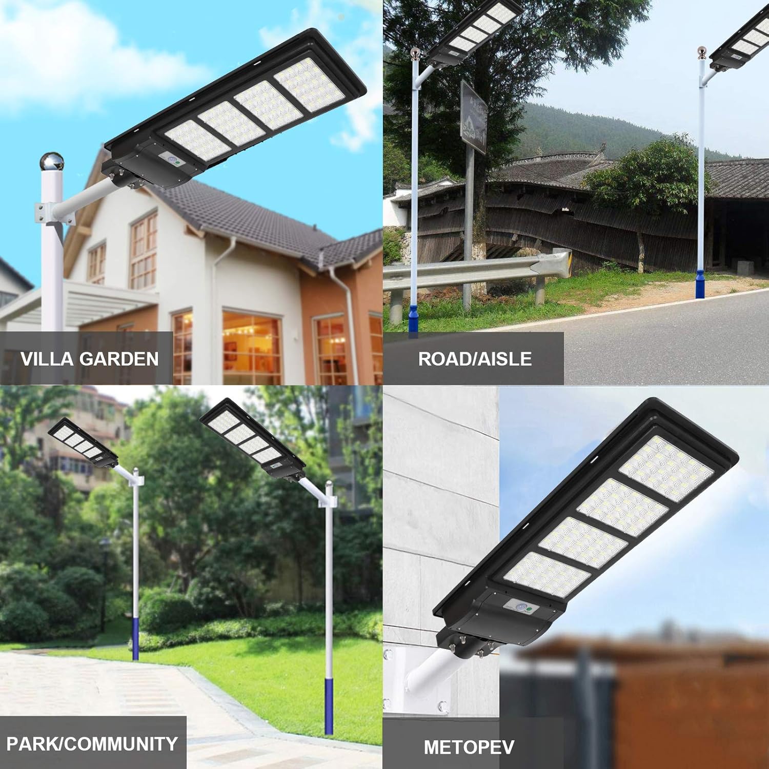 Exclusive Special Street Light 150W Solar Panel Street Light Outdoor Dusk to Dawn LED Solar Powered Street Lamp Security Led Flood Light with Remote Control Waterproof Radar Sensor for Yard, Road,Garden,Park