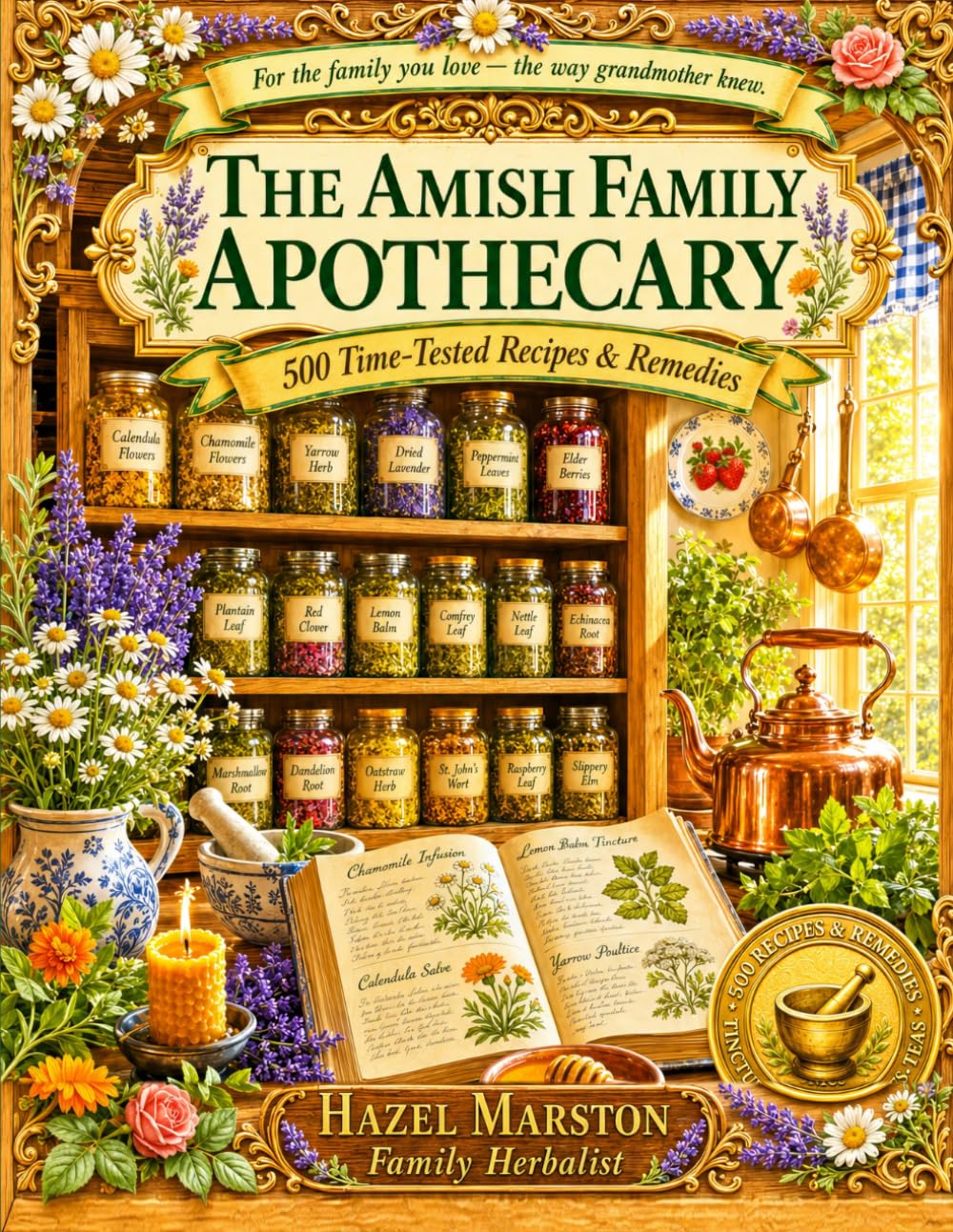 The Amish Family Apothecary: 500 Time-Tested Recipes & Remedies | Tinctures, Tonics, Salves & Teas for Everyday Family Healing — From the Plain Kitchens of Lancaster County
