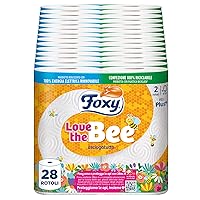 Foxy Love the Bee | Asciugatutto 28 rotoli da 60 strappi | 2 veli elevato spessore