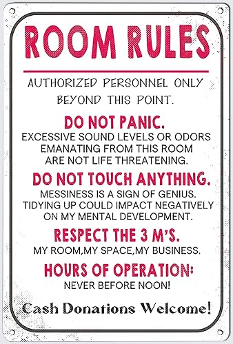 Funny Room Rules For Teen Girls Trendy Stuff, Room Decor