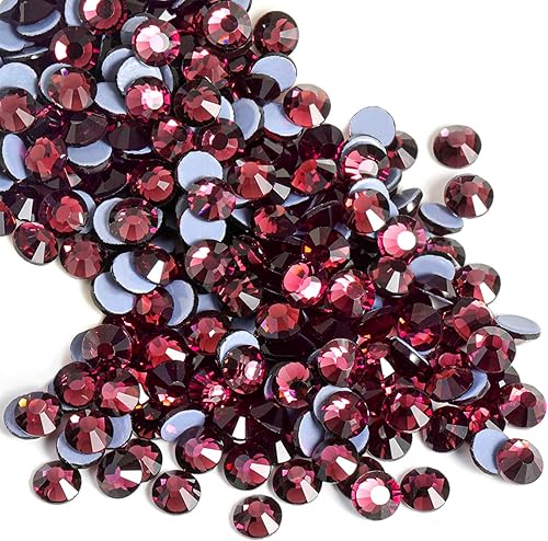 Beadsland Hotfix - 2880 diamantes de imitación de cristal con parte trasera plana para manualidades, ropa, decoraciones de bricolaje, amatista, SS6,