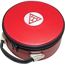 Masonic Royal Arch Chapter Crown Cap/Hat Case Red, Embroidered Triple Tau