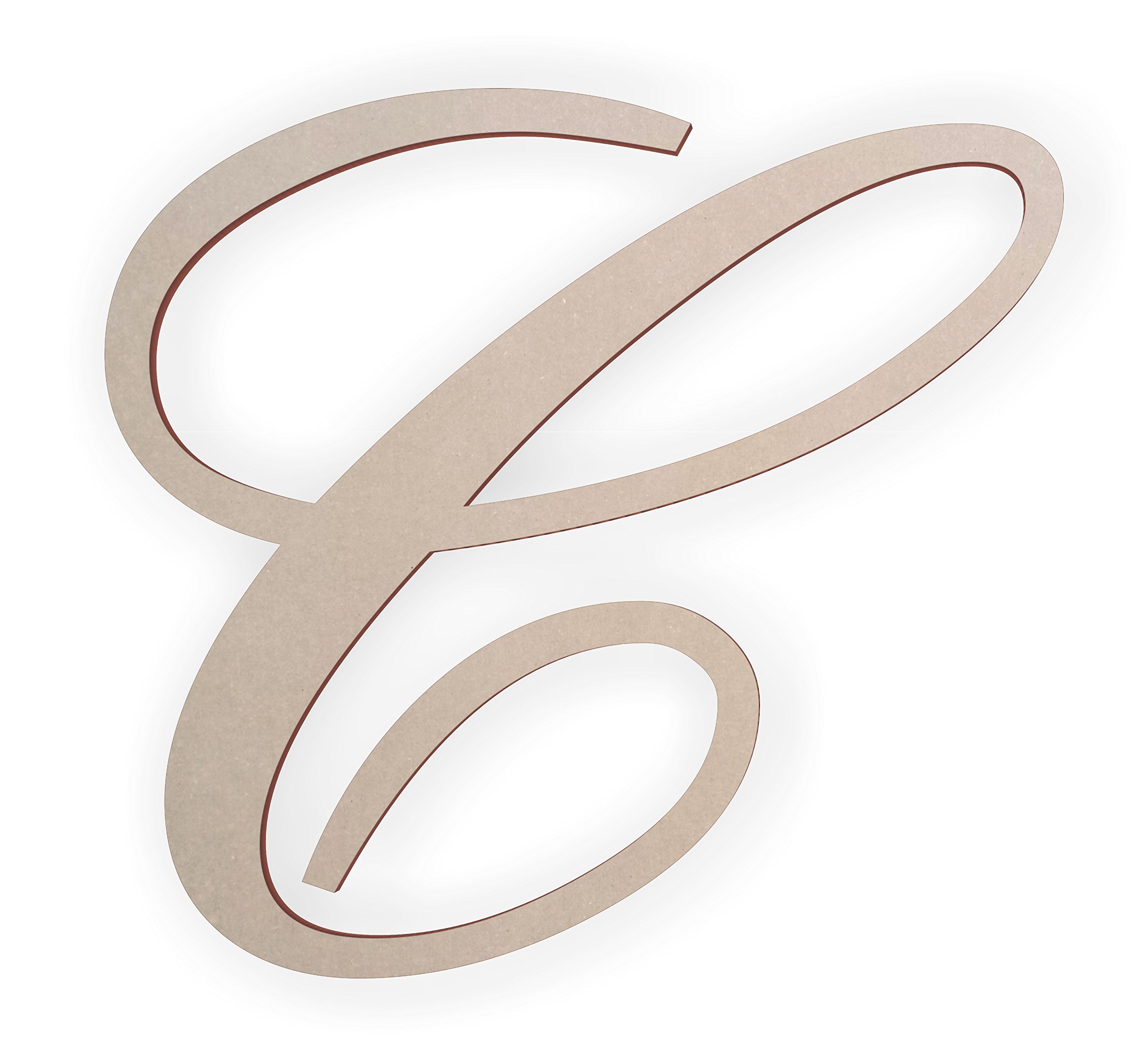 Jess and Jessica Wooden Letter C for Wall, Wooden Letters for Crafts, Wooden Monogram Letter for Bedrooms 12 inches long x 1/8 inch thick