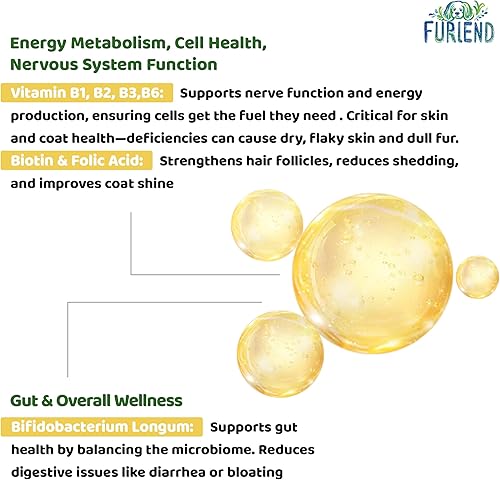 Miniatura 6 de Colágeno 5X prémium para perros y gatos  Suplemento líquido con péptidos de colágeno tipos I, II, III, V y X, vitaminas, biotina y probióticos para