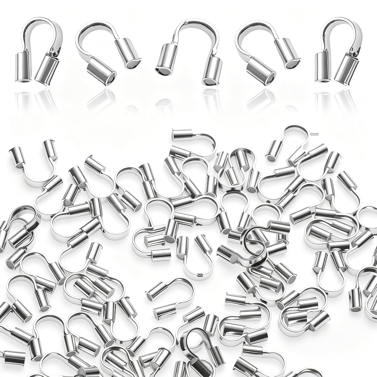 200 Pcs Wire Guards for Jewelry Making, 304 Stainless Steel