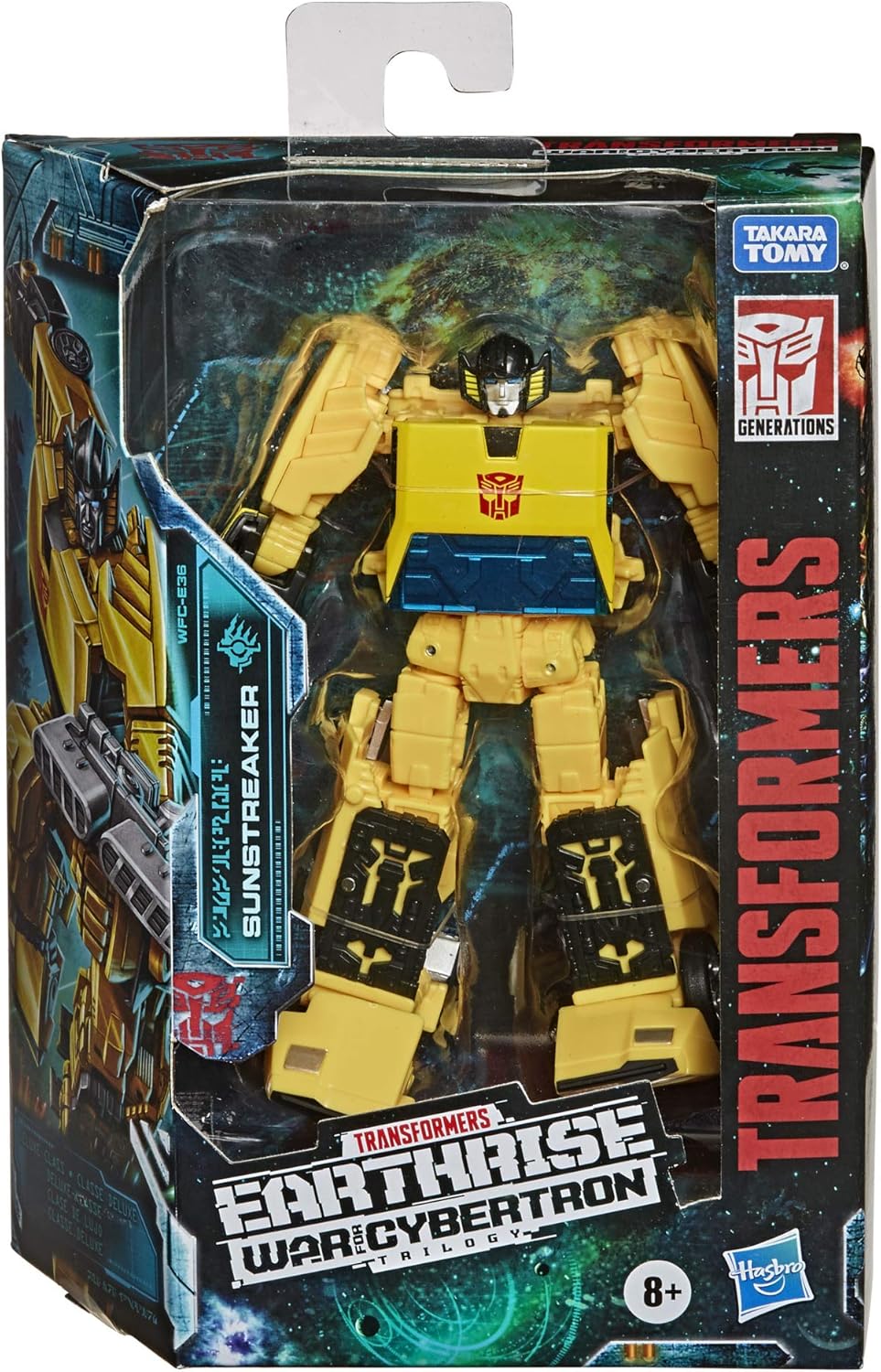 Transformers Toys Generations War for Cybertron: Earthrise Deluxe WFC-E36 Sunstreaker Action Figure - Kids Ages 8 and Up, 5.5-inch