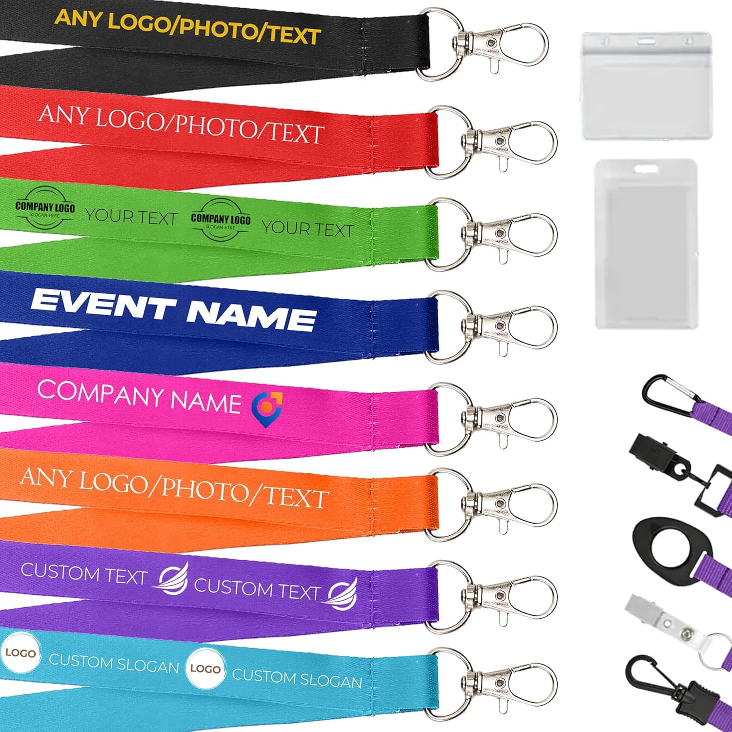 Custom Lanyards in Bulk – Personalized ID Badge Holders