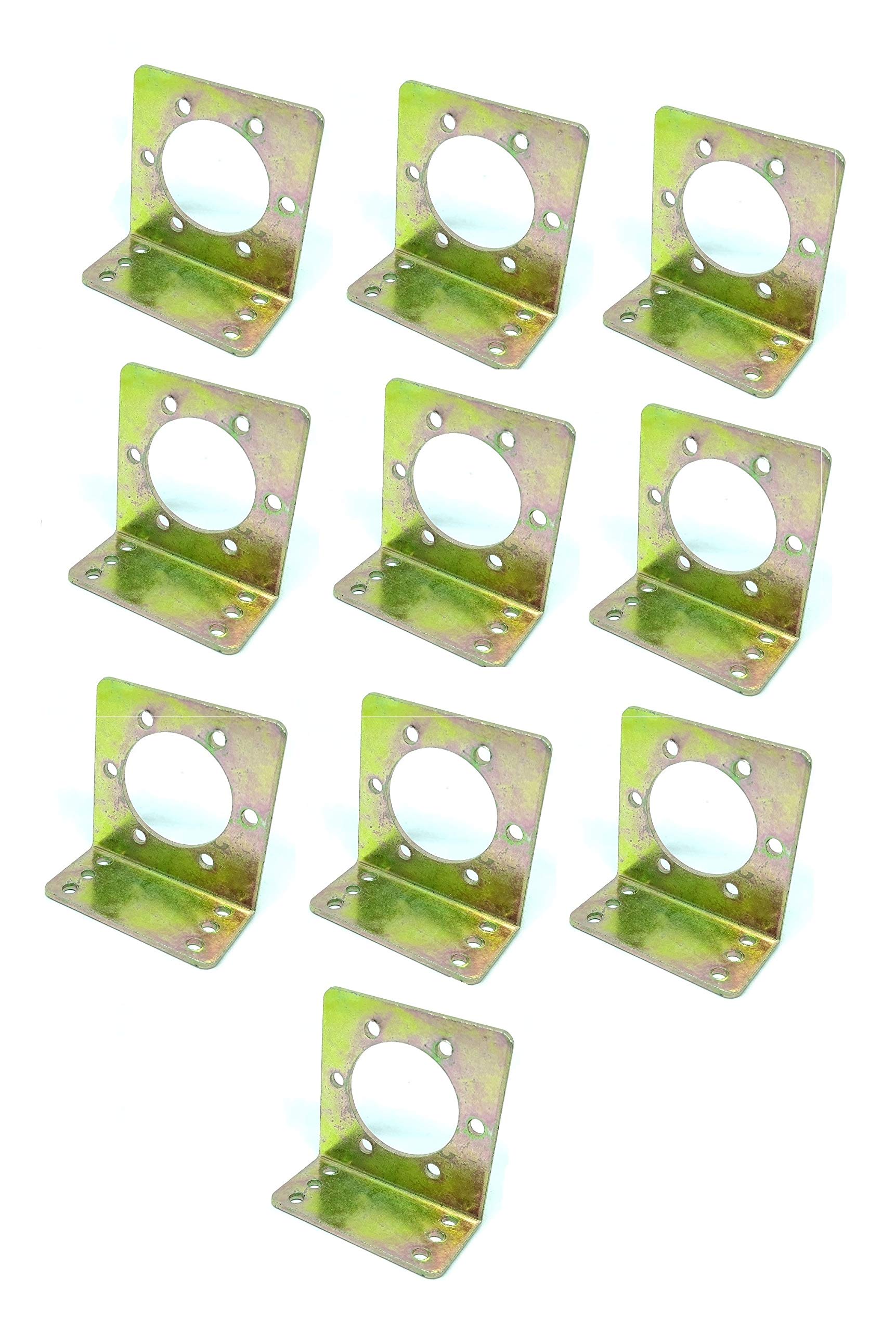 INVENTO 10Pcs DC Geared Side Shaft Motor Clamp L Shaped Motor Mount Mounting Bracket (B07W4M98YC) Amazon Price History, Amazon Price Tracker