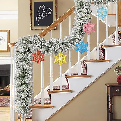 Miniatura 9 de Adornos de madera para árbol de Navidad para pintar Navidad, Acción de Gracias, recortes sin terminar, 24 piezas de 3.5 x 3 pulgadas, discos de