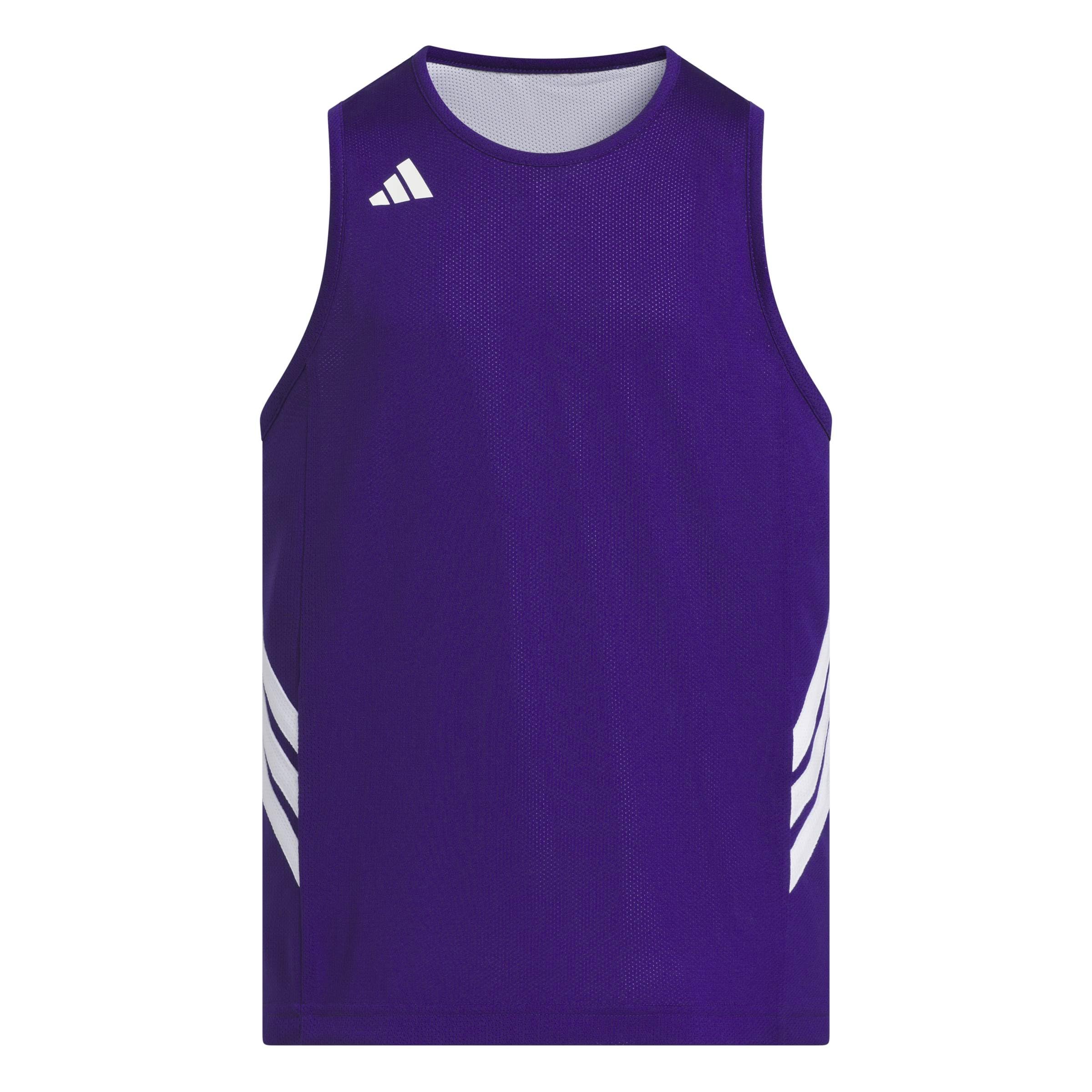 adidas Unisex Kids Y Everyday Pro Bball Jersey Shirt, Team Colleg Purple/White, 11-12 Years