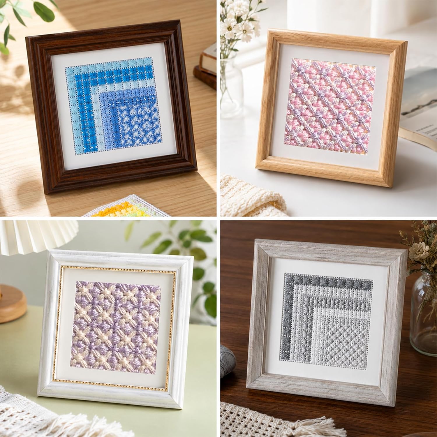 Needlepoint Canvas, 18 Mesh Needlepoint Canvas for Embroidery and DIY Crafts, Needlepoint Canvas 18 Mesh for Beginners, 50x50cm Needlepoint Canvas for Home Decor and Needlepoint Projects