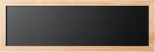 Bi-Office PM0225018 Blackboard Back2Chalk Essentials, tablica do pisania kredą z ramą sosnową, 20 x 60 cm