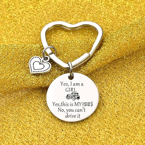 Miniatura 3 de 7RVZM SUV Soul Gift Owner Llavero Wrangler Accesorios Niña Joyería de Navidad Nuevo Conductor, plateado, Moderno
