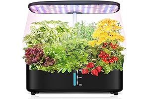 Indoor Hydroponic Garden Growing System - 12Pods Plant Growth Lamp Countertop with LED Grow Lights