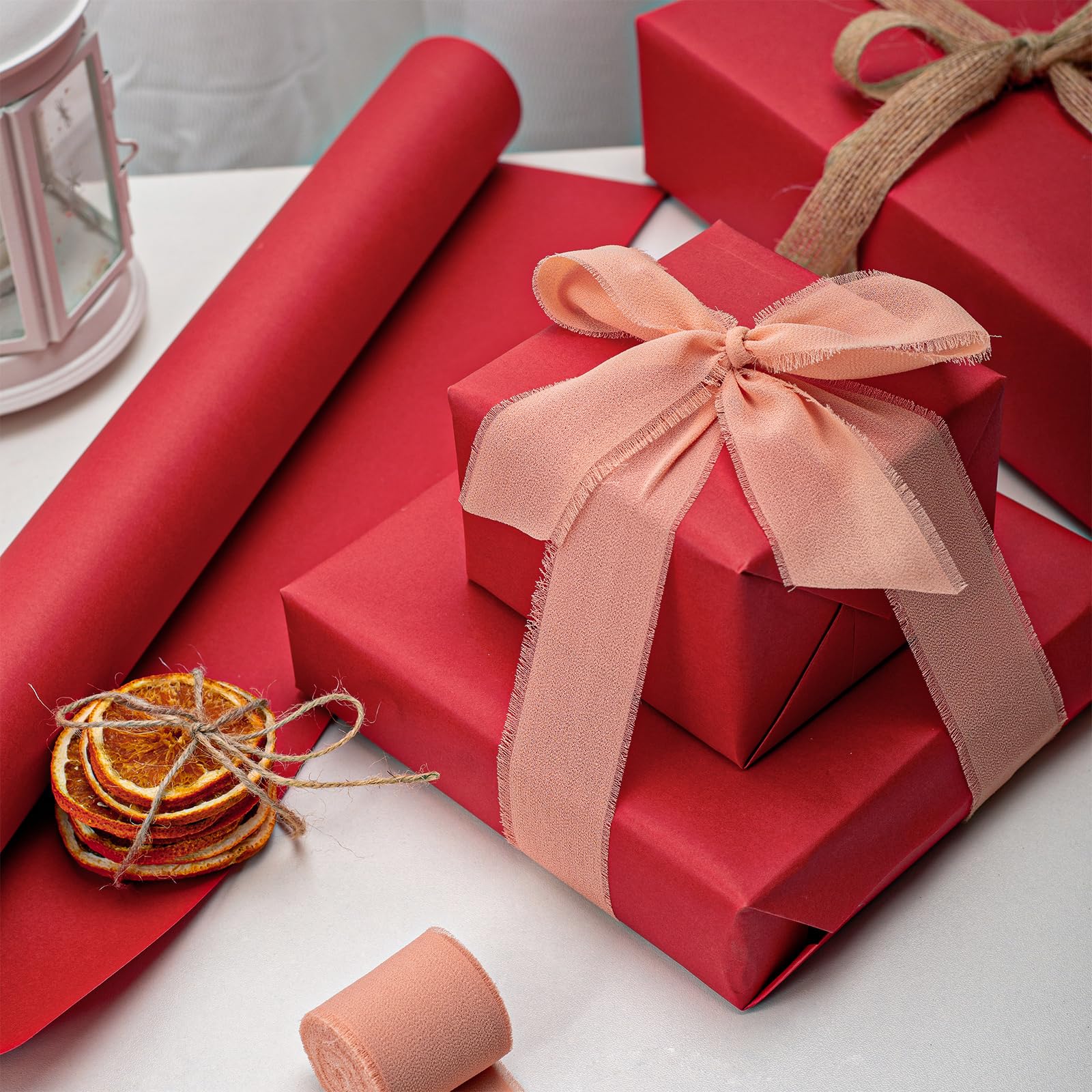 Yarcony Rollo de papel kraft para envolver regalos, papel reciclable de 17 pulgadas x 32.8 pies para envolver regalos, manualidades, ramo de flores, tablón de anuncios, suministros escolares y