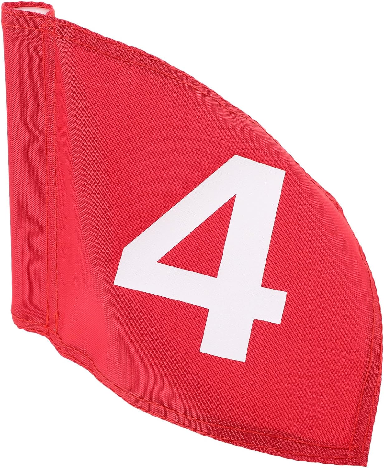 Numbered Golf Pin Flag Red No.4 Portable Practicing Flag for Golf Course Training and Targeting Outdoors