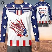 Vista 5 de LASFOUR Camiseta de motocross personalizada 3D para niños y jóvenes, camiseta de carreras de motocross para niños y jóvenes, camiseta de conducción