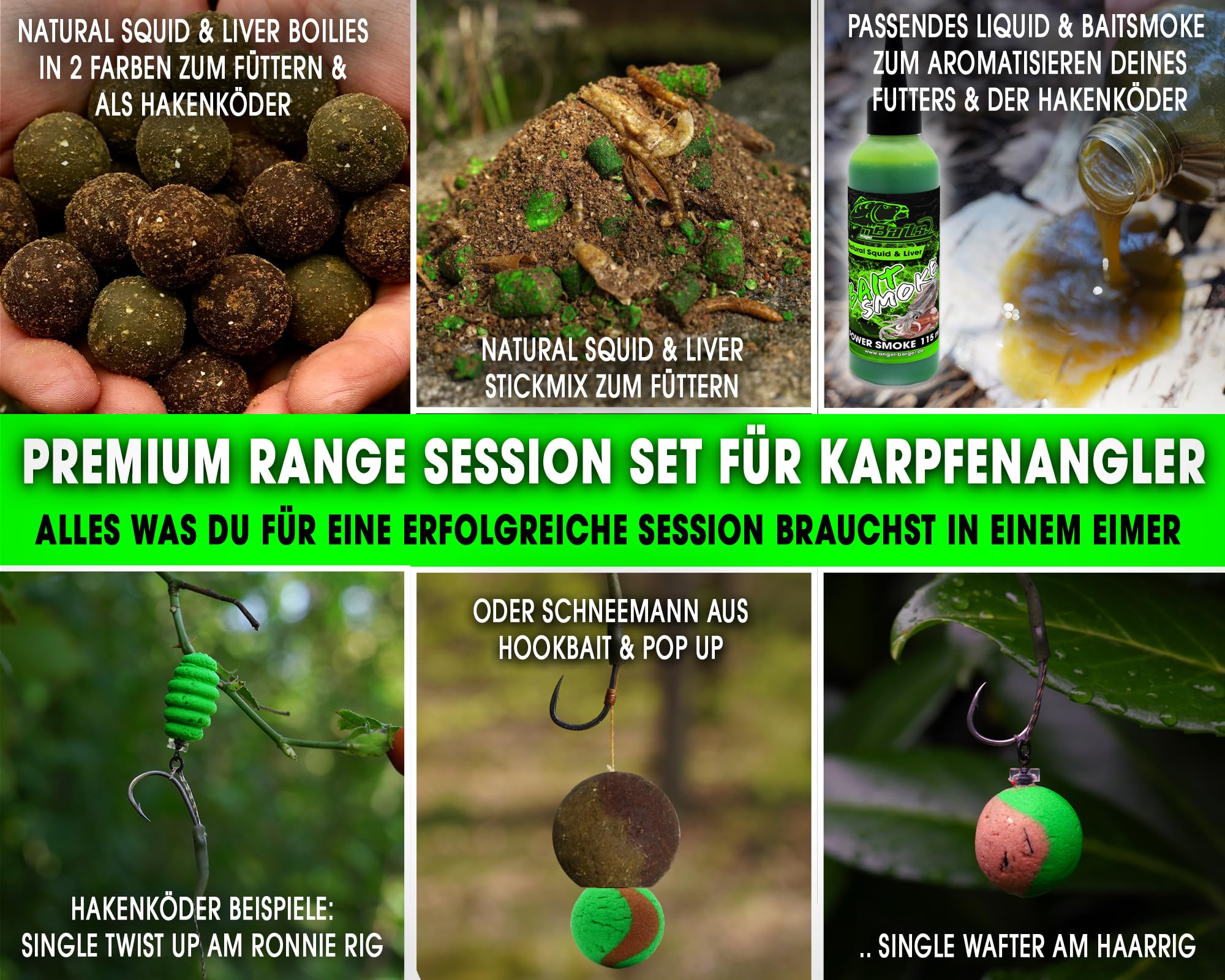 Magic Baits Premium Session Set Boilies Pop Ups Dip Liquid Stick Mix Wafter Hook Baits Boilieset Karpfenboilies Karpfenköder Carp Baits Angelköder