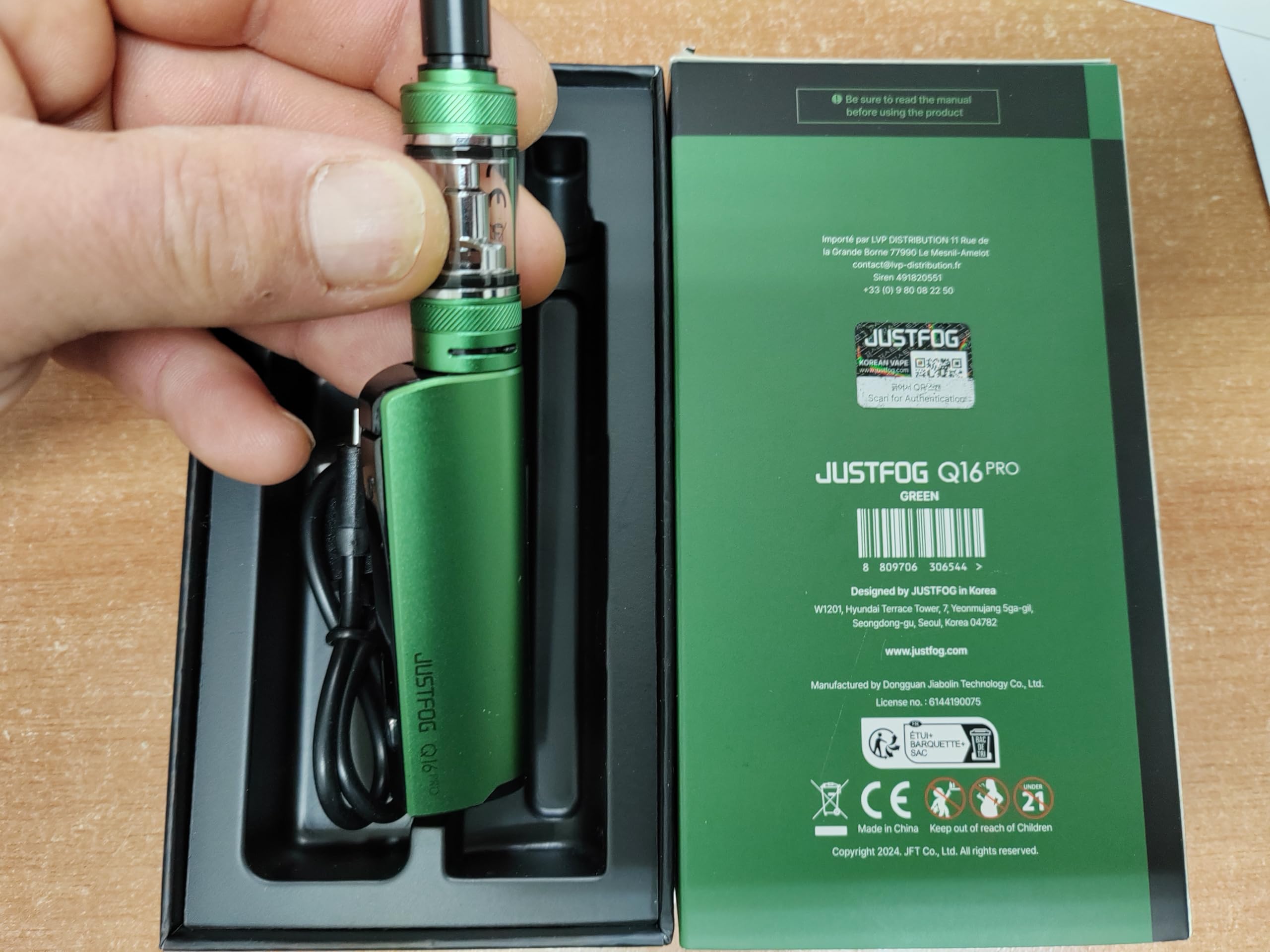 vandy vape aio mini Kit Q16 Pro Green JustFog : Amazon.it: Elettronica