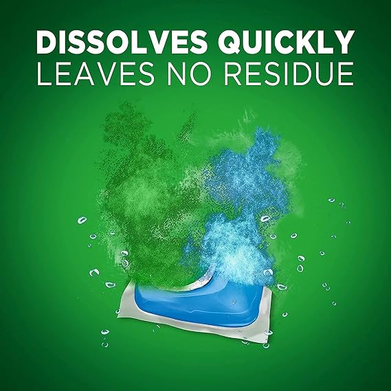 Complete Cascade Dishwasher Detergent Pacs 92CT, Shine Boost Dish Cleanser