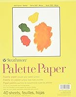 Vista 2 de Strathmore Bloc de papel de paleta serie 300, encuadernado con cinta, 12 x 16 pulgadas, 40 hojas (41 libras/2.36 oz), papel de artista para adultos