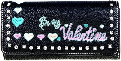 Montana West Be My Valentine Heart Tri-fold Clutch Wallet - Wristlet
