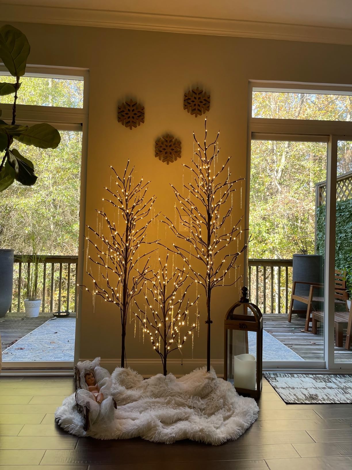 Amazon.co.jp: Lightshareの3つ星ライトツリークリスマス