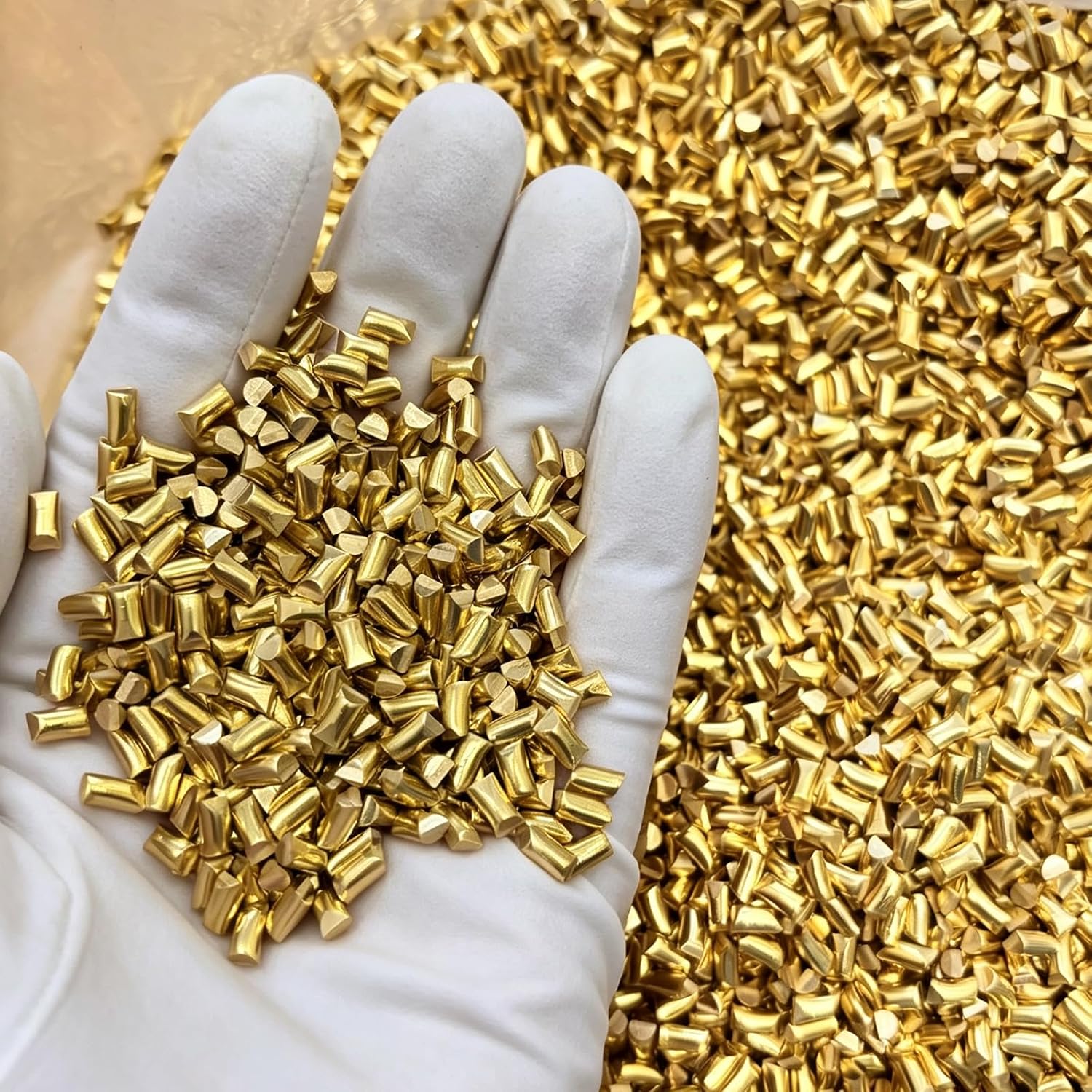 2lb Brass Casting Grain for Jewelry Making, High Purity Brass Pellets for Gold Jewelry Casting, DIY Rings, Necklaces, Pendants, and Metal Craft Projects (2-Pounds)