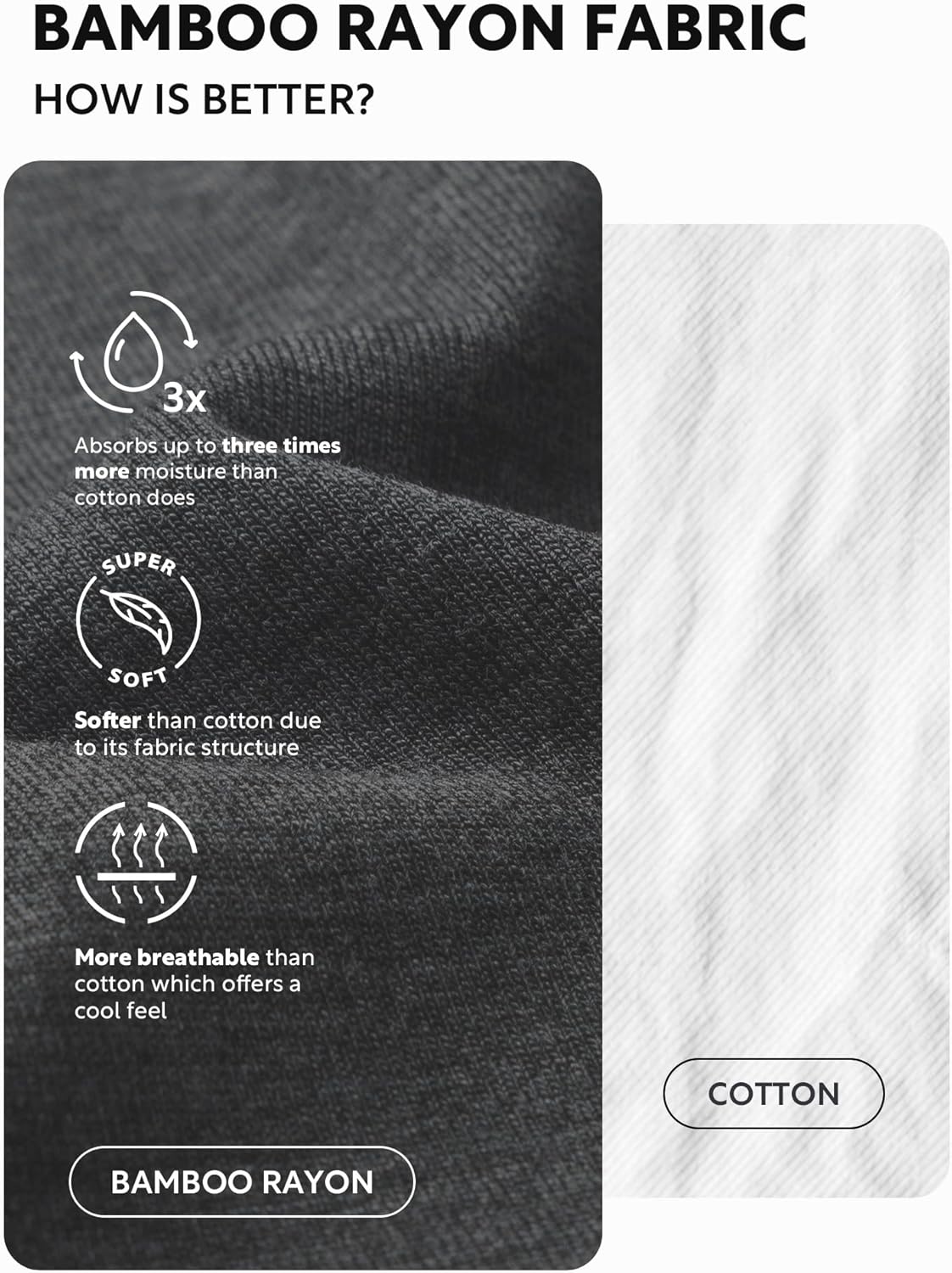 DAVID ARCHY Men's Briefs Rayon Made From Bamboo Soft Seamless Underwear Support Pouch No Fly Briefs for Men 4 Pack - Image 4