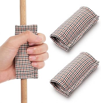 2 Pcs Billiard Cue Slicker Reusable Pool Cue Cleaning Cloth Polyester Burnisher Shaft Cloth Set for Pool Stick Billiards Accessories