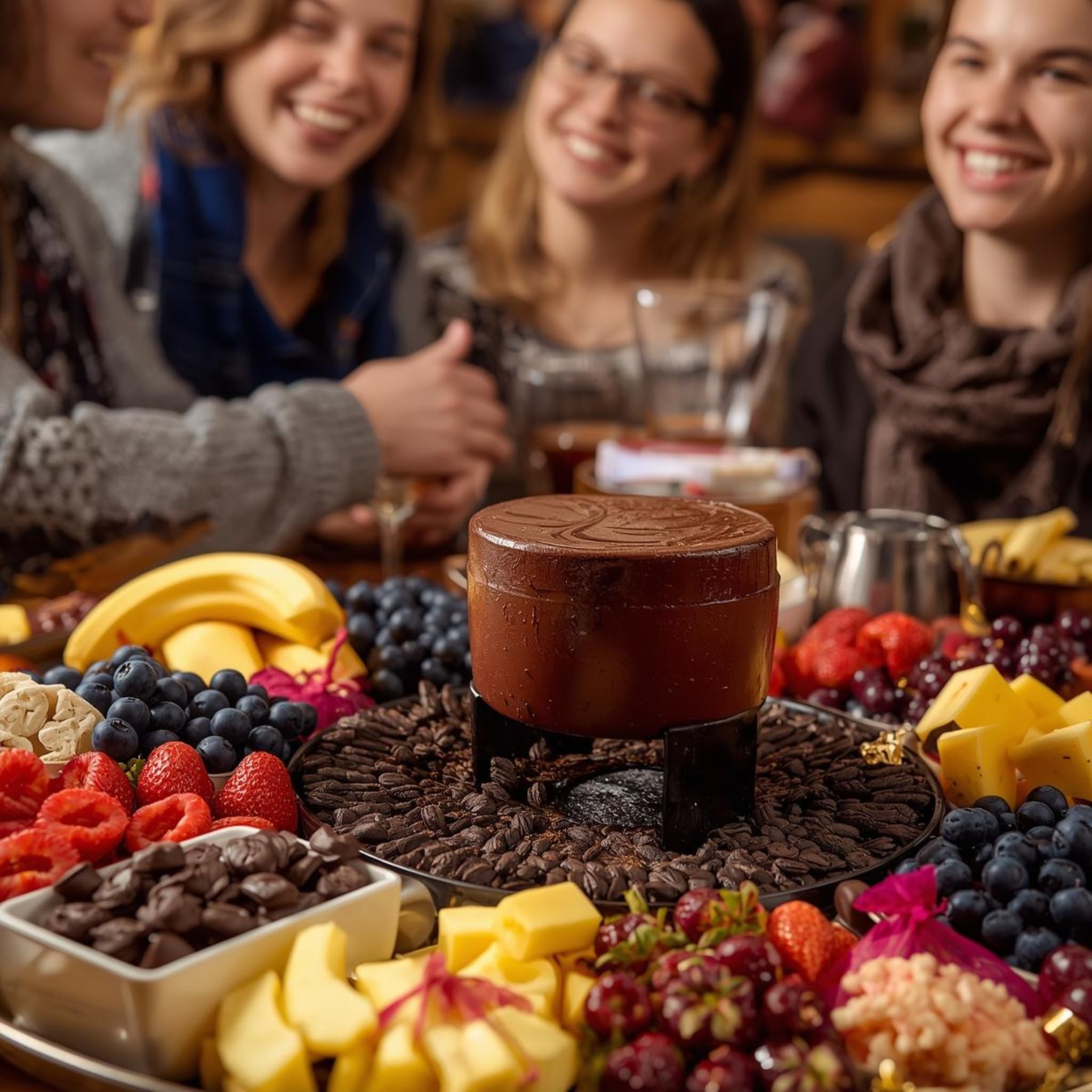 Zartbitterschokolade Fondue-Drops - cremig, schnell schmelzend für Dessert, Kuchen & Schokoladenbrunnen - 720 g (9×80 g)