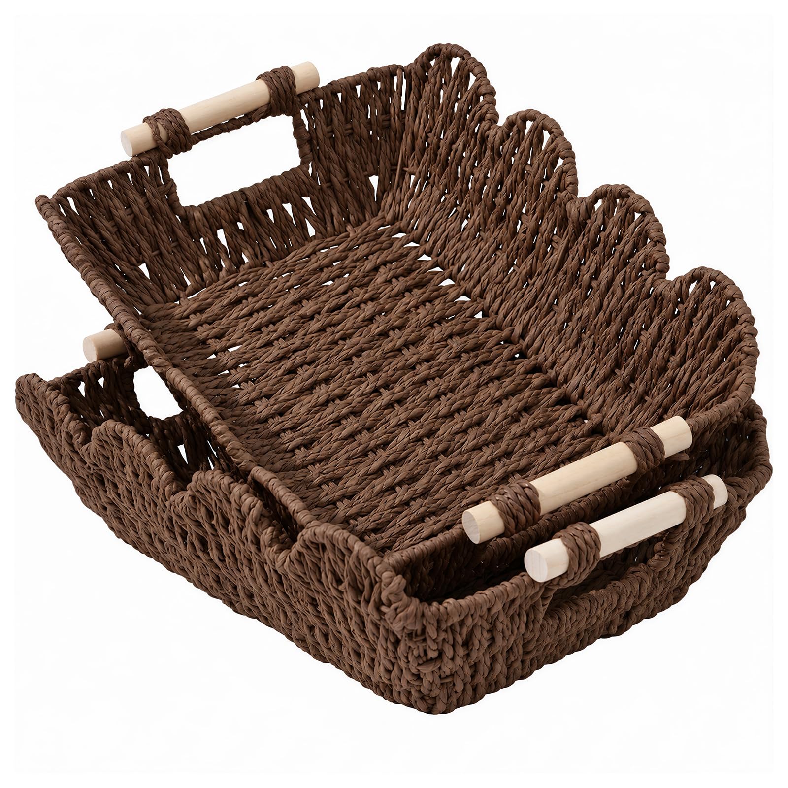 Cute Wicker Baskets - Natural Water Hyacinth -12