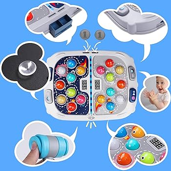 Amazon.com: 2-Player Whack Game Mole Toy for Kids Ages 3+, 11x15in