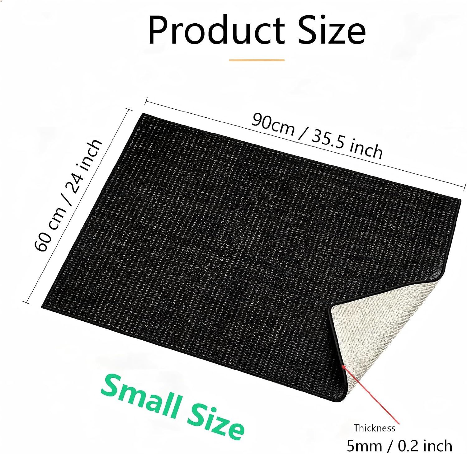 Dog Crate Mat, Thick Washable Waterproof Carpet for Dog Kennel Pad