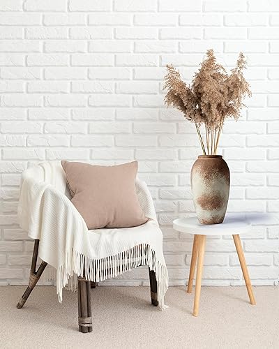 Miniatura 4 de Juego de 2 jarrones de cerámica en blanco y negro, jarrón grande para decoración del hogar, moderno y bohemio, cuerpo femenino, jarrón decorativo