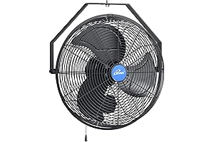 iLiving Wall Mount Outdoor Weatherproof Ceiling Fan 14 Inches