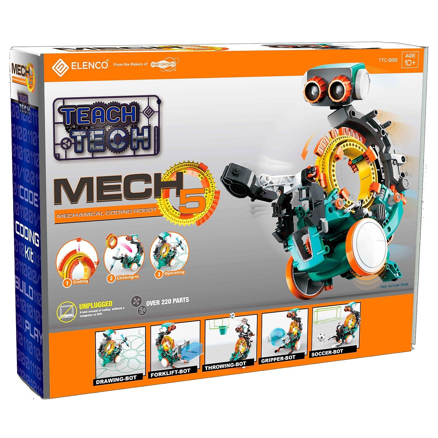 Snap CircuitsTeach Tech Mech 5, Mechanical Coding Robot