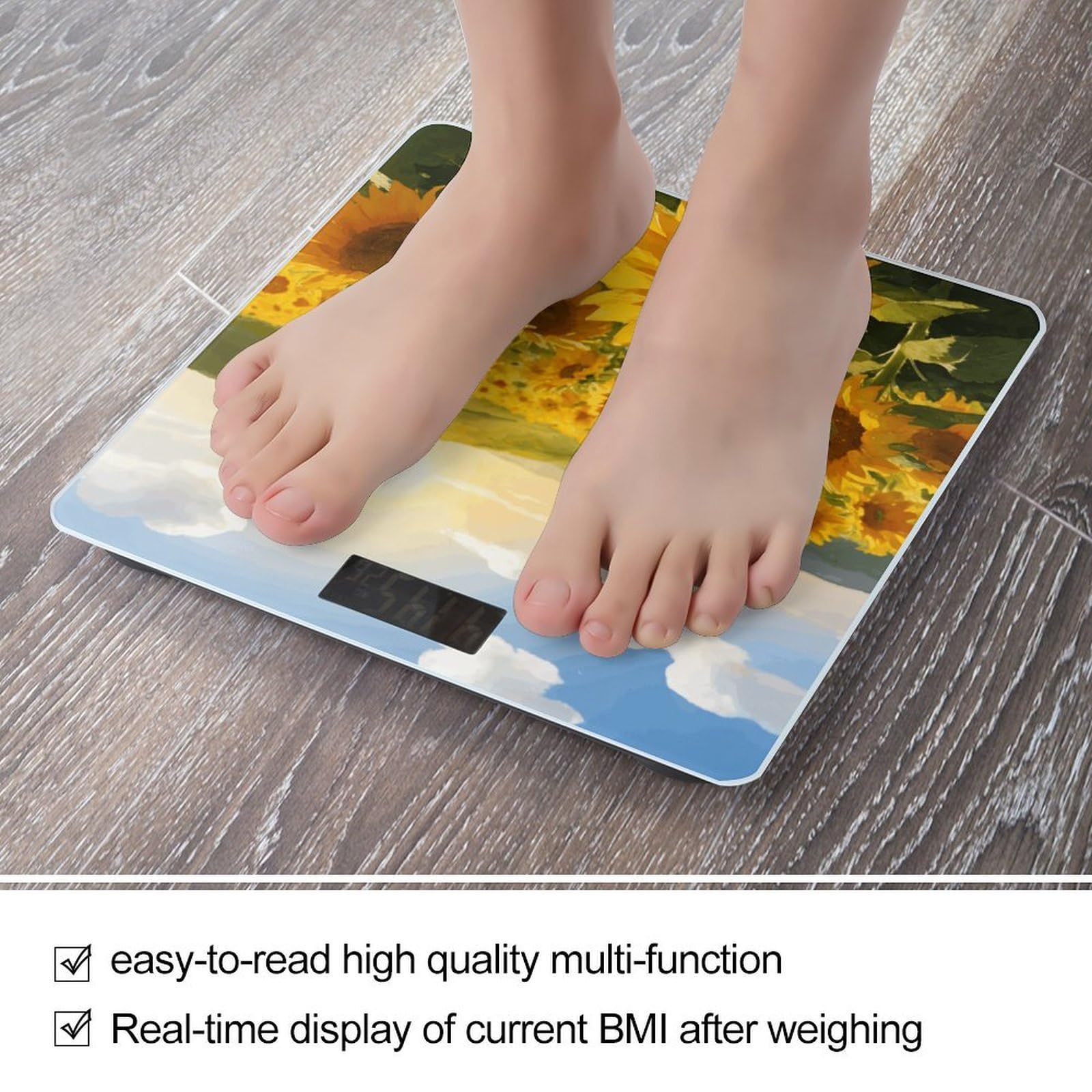 Golden Wilderness - Báscula digital de alta precisión con pantalla LCD grande, báscula de peso duradera para uso doméstico, mide hasta 400 libras/180 kg