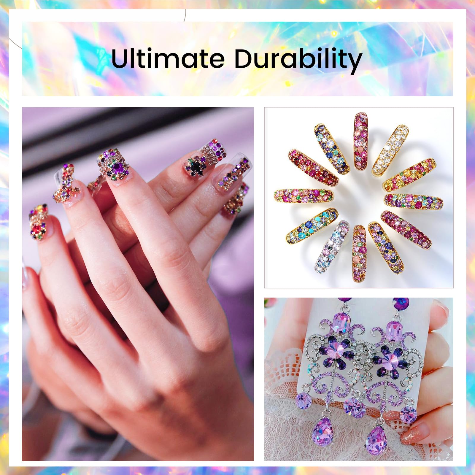 Novani Strass di cristallo allentati con retro piatto, 1440 pezzi strass di vetro per vestiti, scarpe, artigianato, trucco, nail art e decorazioni fai da te (SS8, velluto viola)