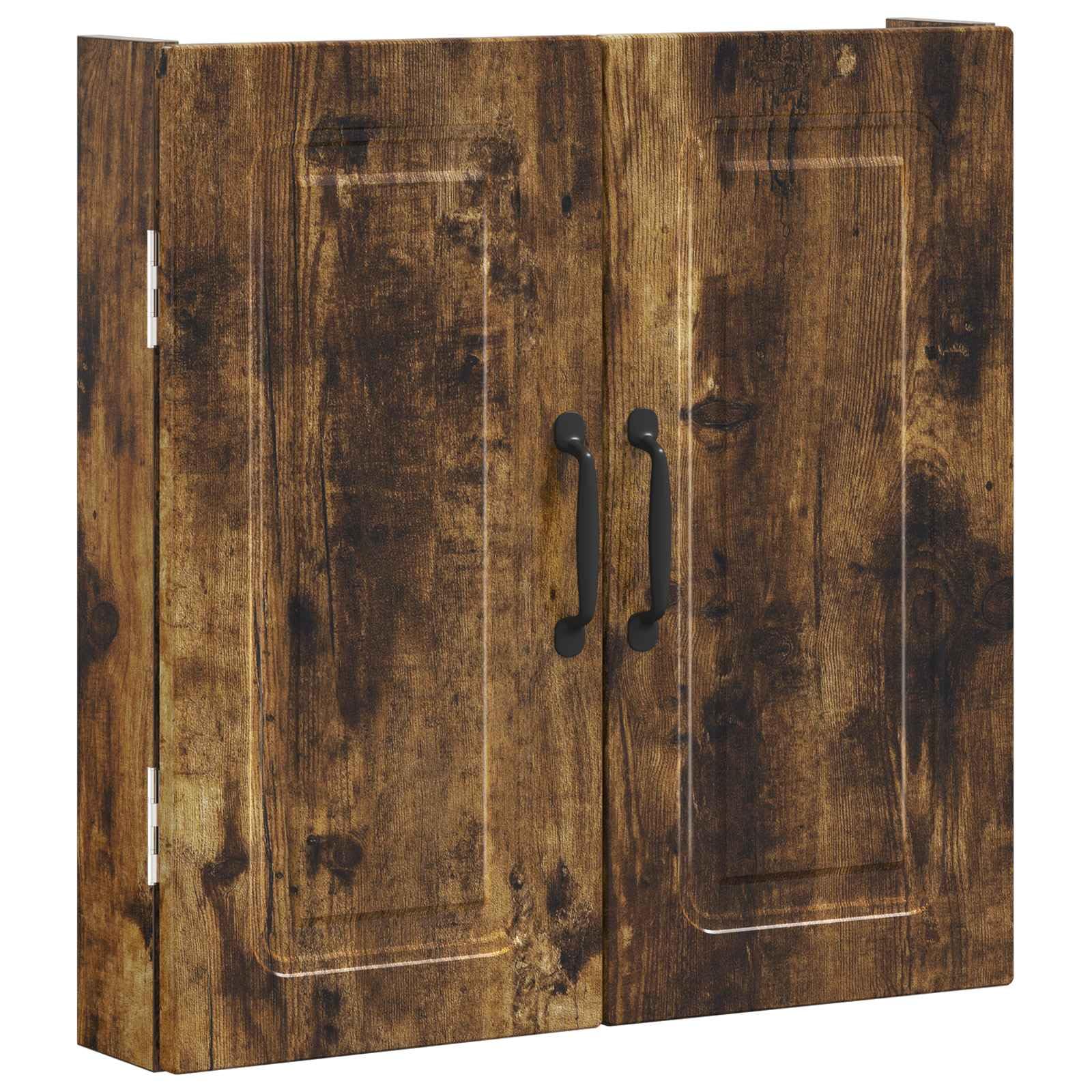 Dartboard Schrank Utrecht Raucheiche 52,5 x 10,5 x 53,5 cm,Dart-Rückwände,897770