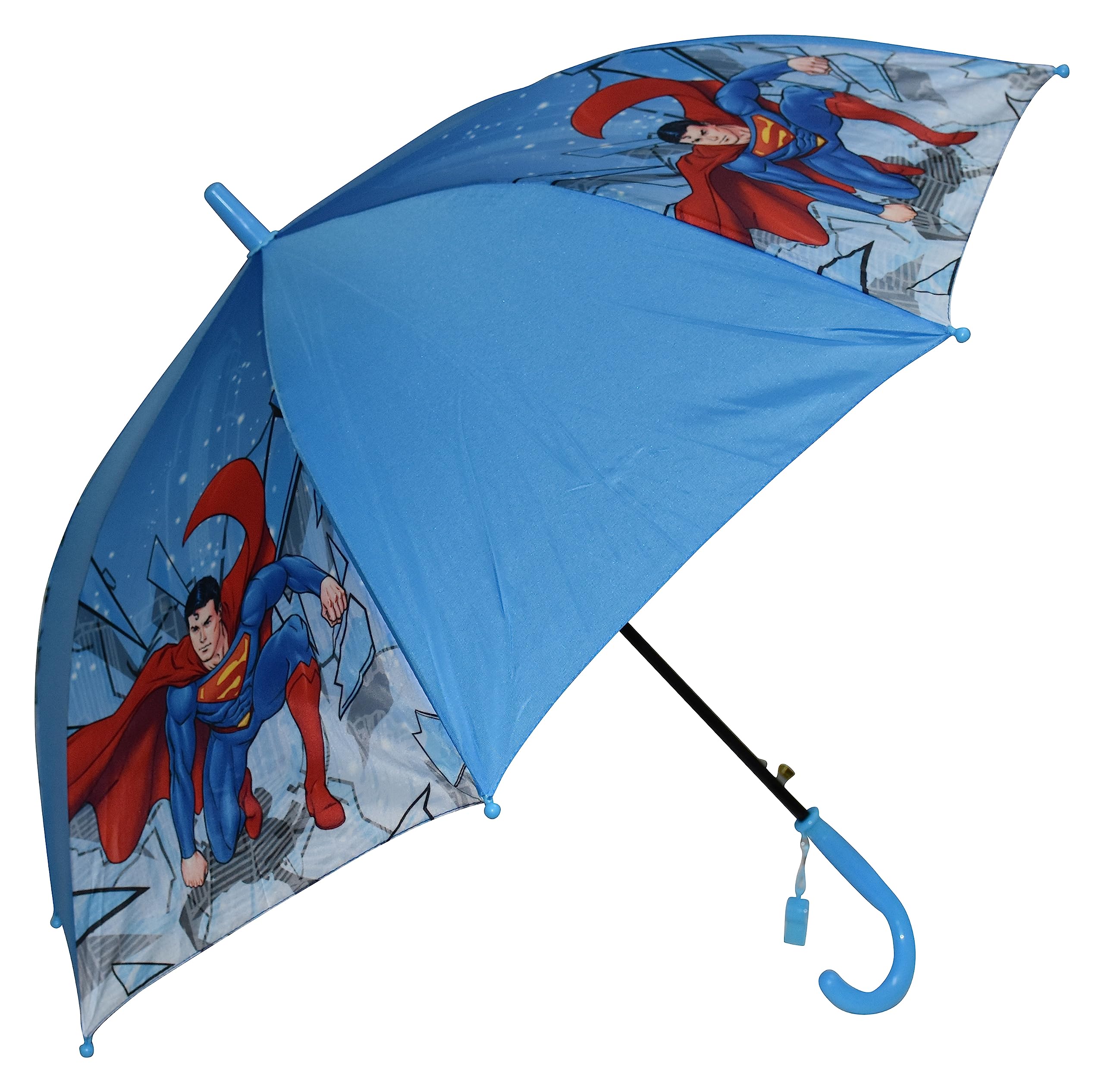 CHAATEWALA™ Random Print Cloth Superhero Superman Umbrella for children, umbrella for kids, Cartoon Print Rain Umbrella, Kids Umbrella, Umbrella for Boys