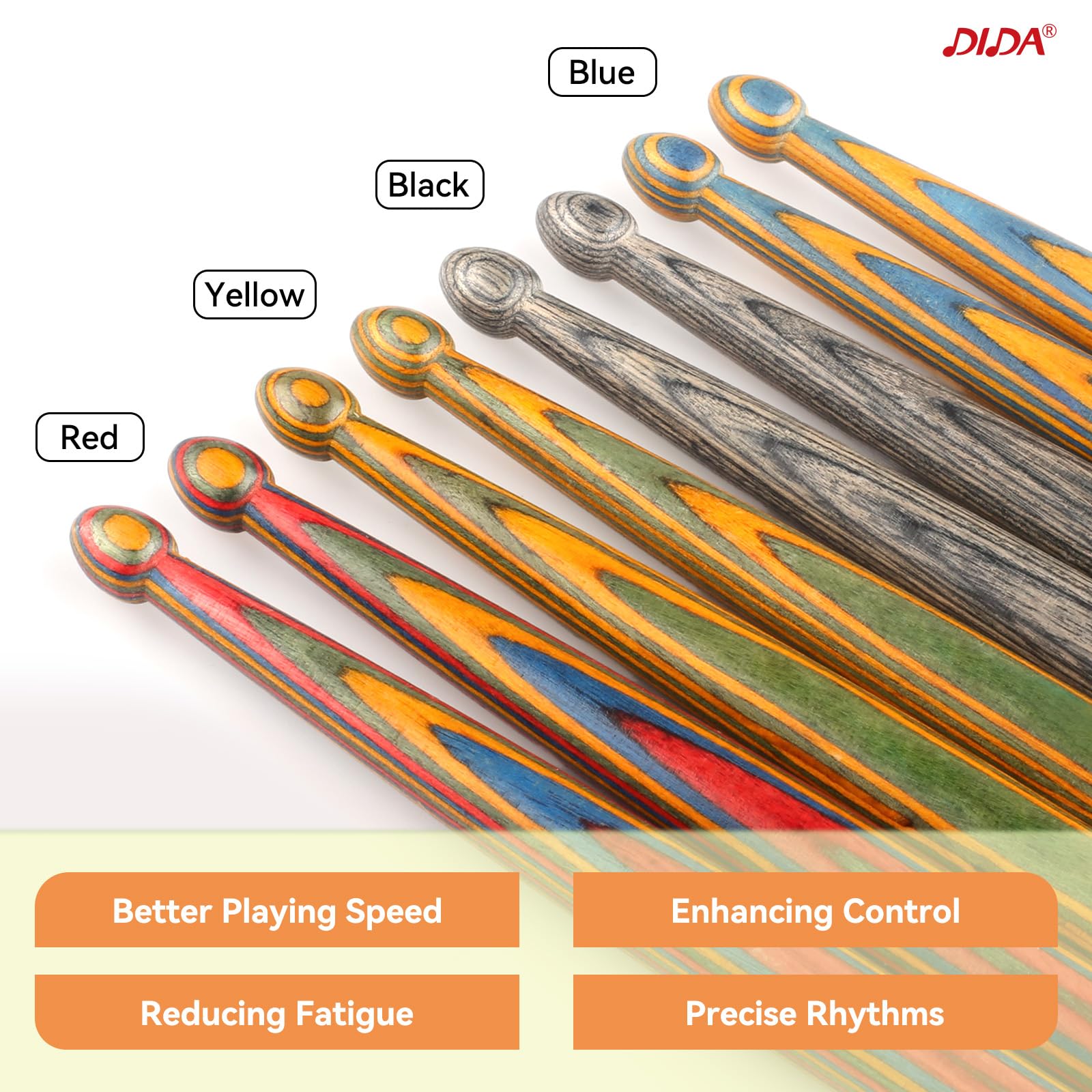Drum sticks for Drums Wooden Drumsticks, Consistent Weight and Pitch - Image 3