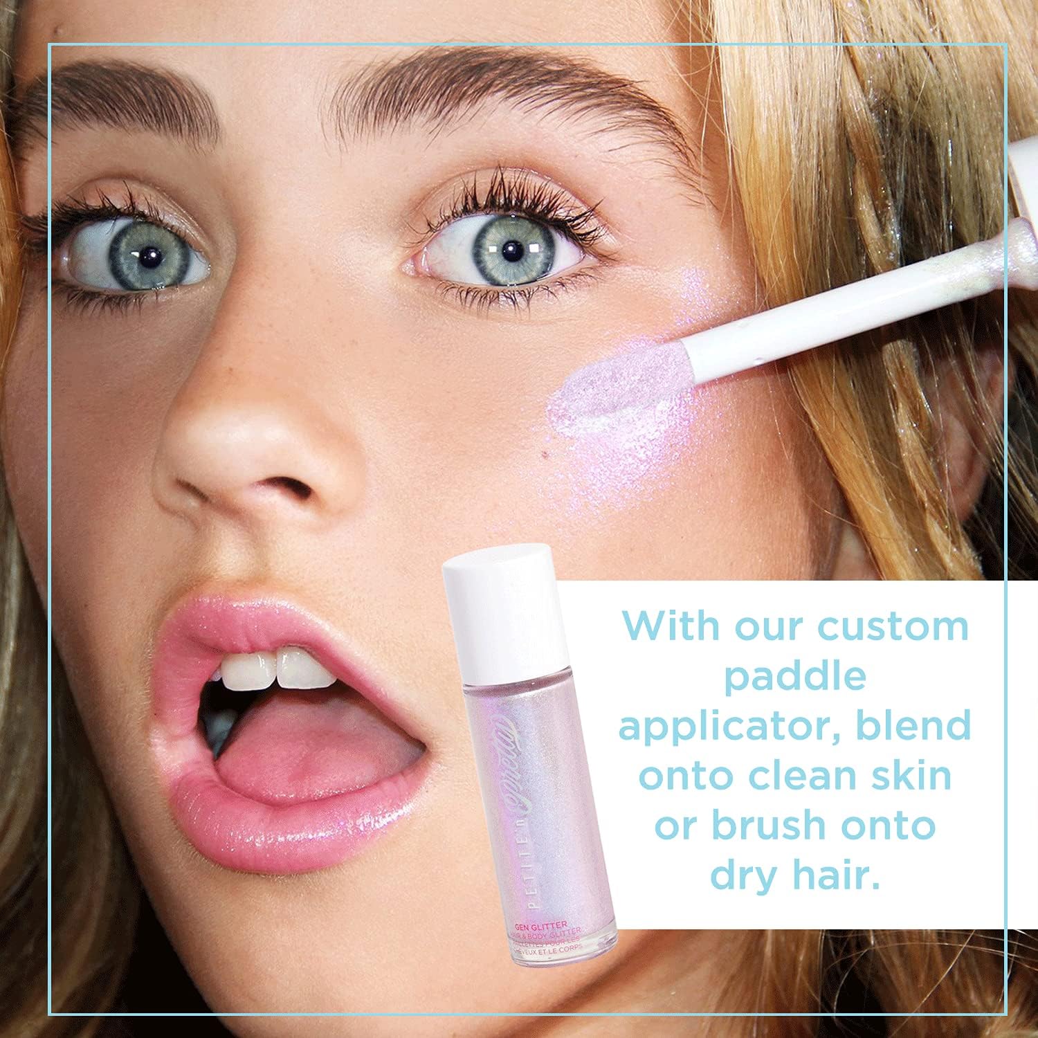 Petite 'n Pretty Gen Glitter for Kids, Children, Tweens, and Teens. Weightless Hair and Body Glitter. (BLVD Bling) - Non-Toxic for Kids, Made in The USA : Beauty & Personal Care
