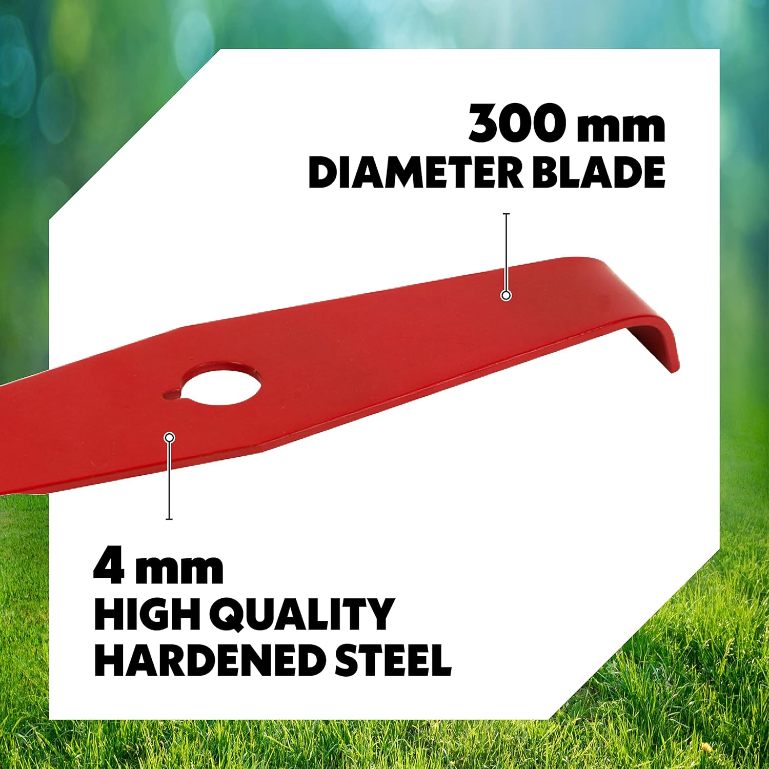 Oregon 4.0 x 300mm Mulching Brush Cutter Blade, 2 Tooth Shredder Strimmer Blade for Thick, High & Dense Vegetation, Fits All Brushcutters Including Stihl, Echo, Husqvarna, Echo & More (295505-0)